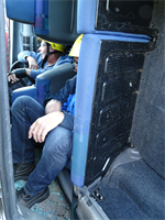 Oefening Brand Wegvervoer Auto Vaart Buitenpost